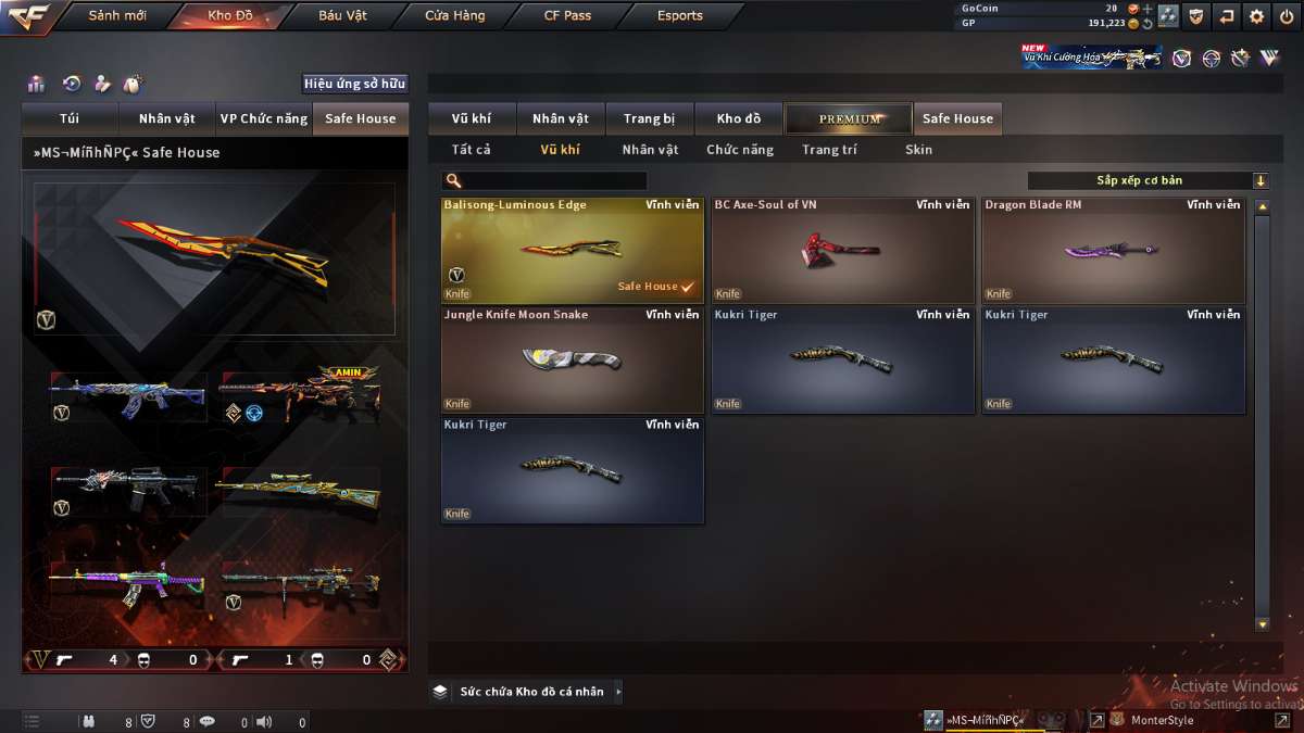 shop acc cf uy tin gia re